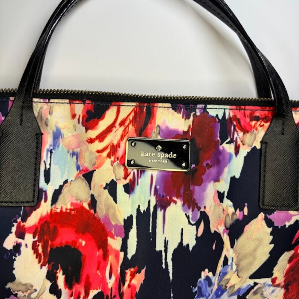 Kate Spade Blake Avenue Deveney Laptop Bag, Hazy Floral.Multicolor - Picture 5 of 9